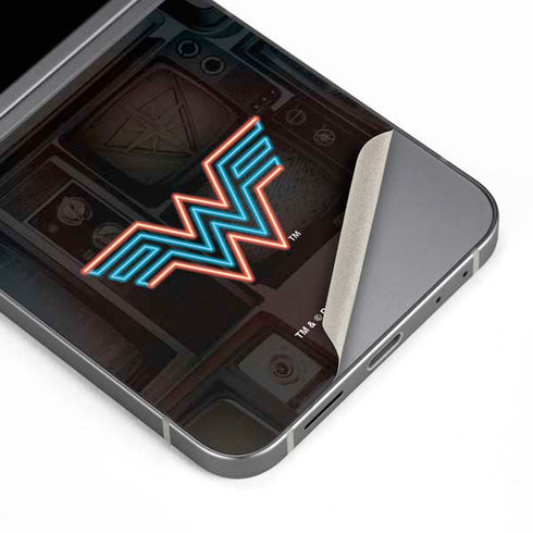 Wonder Woman 1984 (2020) Neon Logo Galaxy Z Flip6 Skin